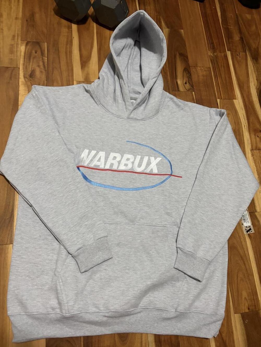 Warbux Heather Grey Hoodie 2XL